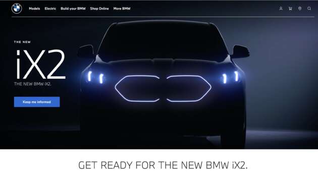 BMW iX2 EV teased by BMW Malaysia – ROI open
